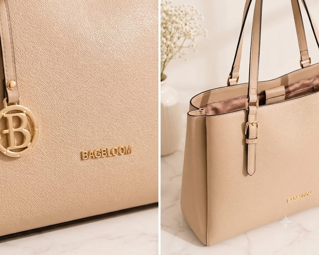 Elegant Beige Tote Bag